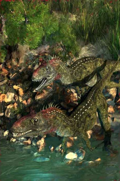 Craig Witte dinosaur illustration merging prehistoric themes with artistic interpretation.