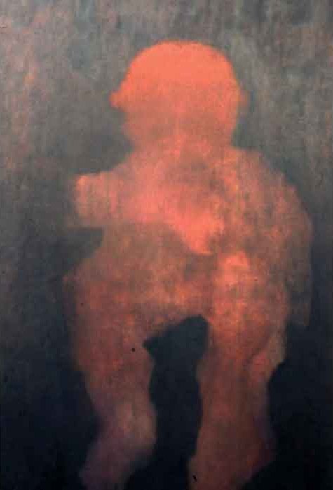 Final piece in Craig Witte’s 1995 thesis series symbolizing reflection and emotional elevation.