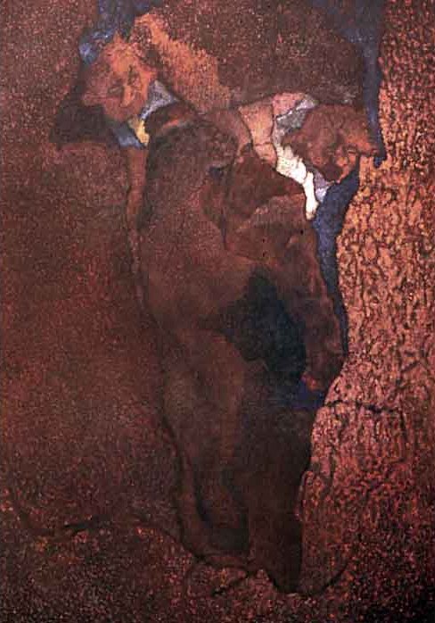 Craig Witte painting visualizing levitation as a metaphor for indecision and reflection.