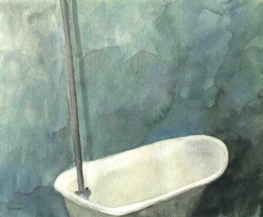 Craig Witte watercolor painting with vibrant washes and atmospheric depth.