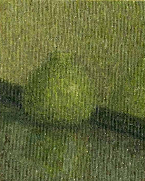 Modern oil painting by Craig Witte emphasizing spatial depth through light and shadow.