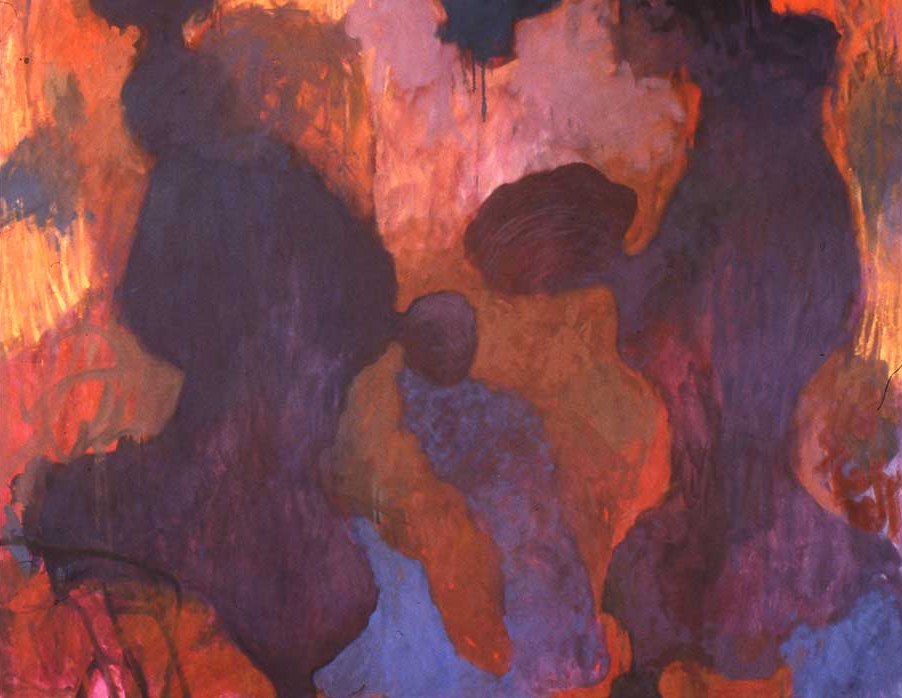 Craig Witte abstract painting with layered textures and bold composition