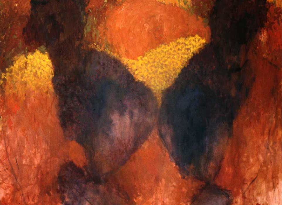 Craig Witte abstract composition with vibrant color contrasts and organic forms