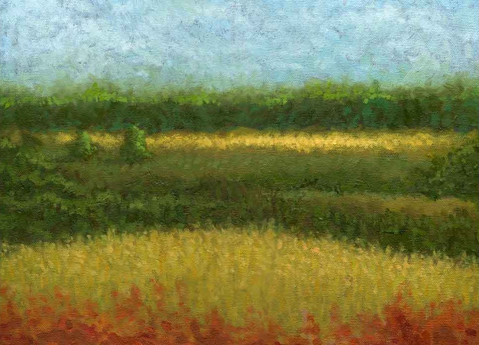 Nature scene with rhythmic patterns and earthy tones by Craig Witte