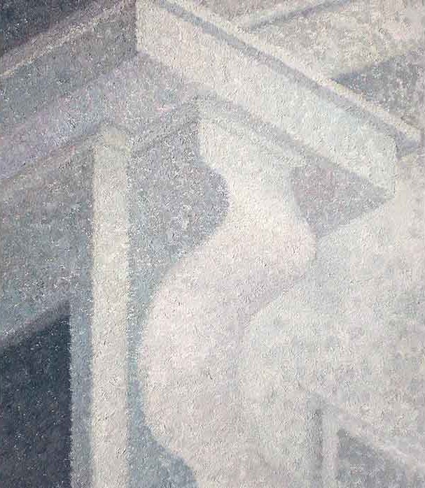 Craig Witte oil painting featuring low contrast and contemplative atmosphere.