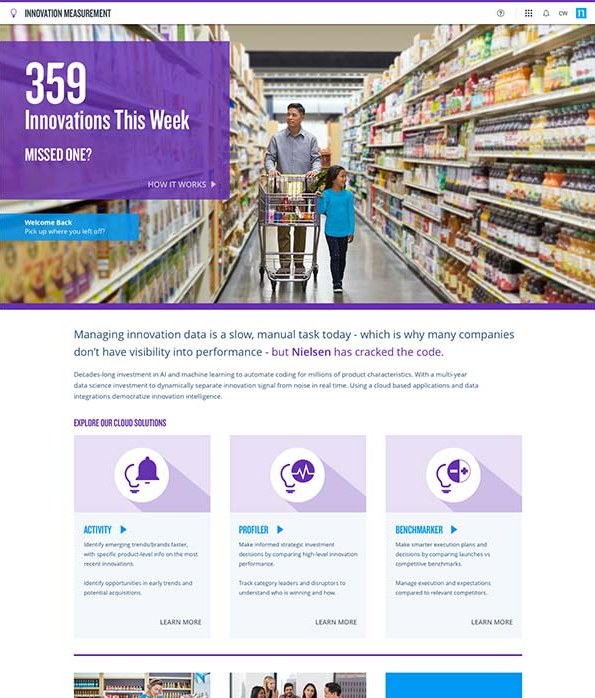 Innovation Measurement, web app UX design by Craig Witte, 2 of 7