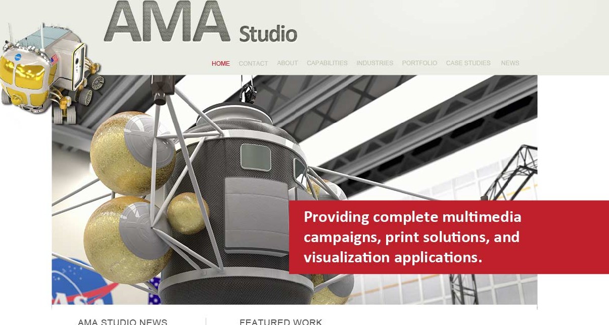 When NASA Needs Design, They Use AMA Studio, website design by Craig Witte, 4 of 6
