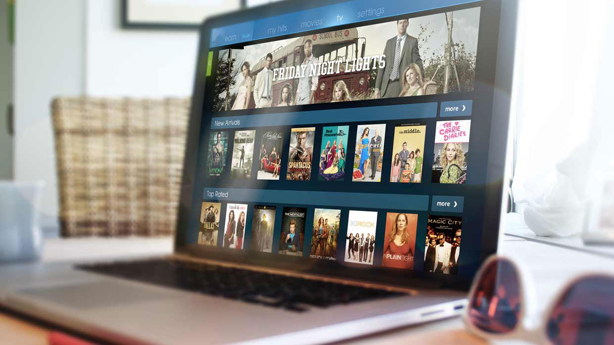 Find your Favorite Shows on HitBliss, desktop app design by Craig Witte, 1 of 6