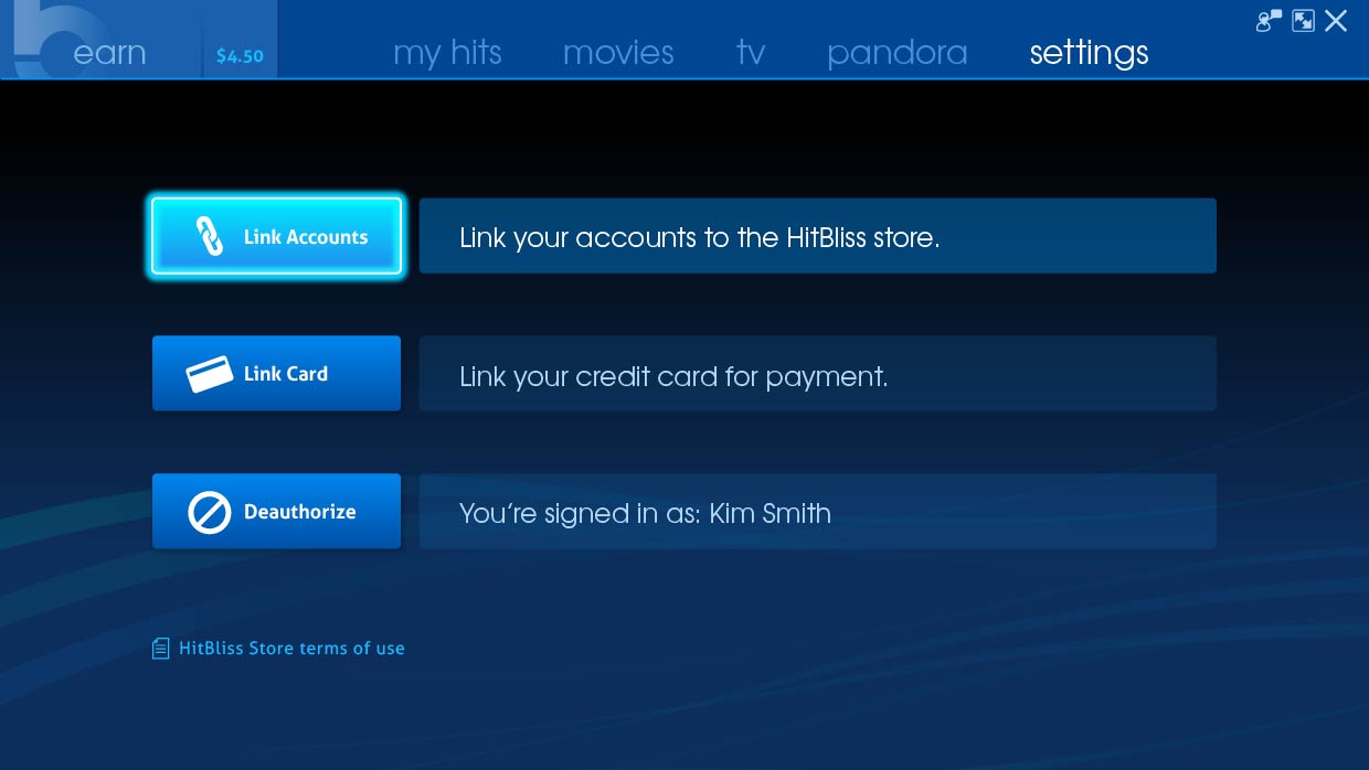 HitBliss: Settings, desktop app design by Craig Witte, 1 of 4