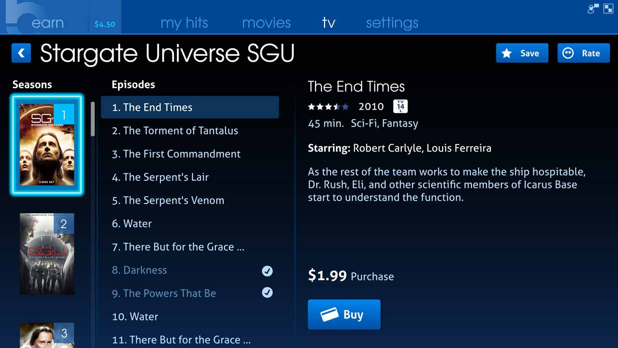 Find your Favorite Shows on HitBliss, desktop app design by Craig Witte, 3 of 6