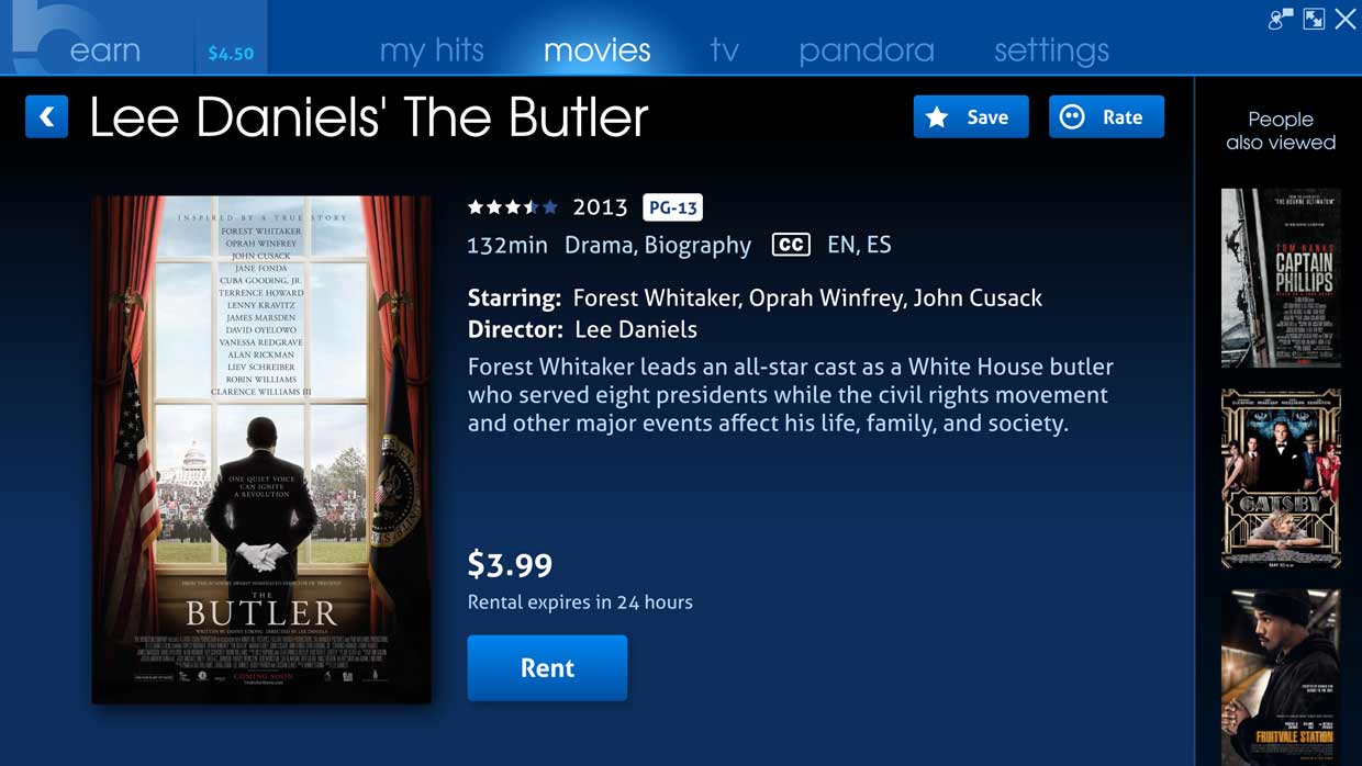 Find your Favorite Shows on HitBliss, desktop app design by Craig Witte, 5 of 6