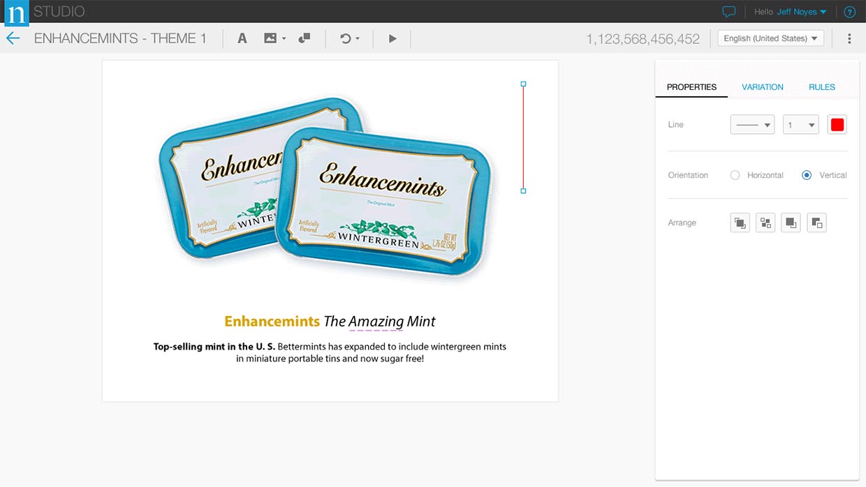 Concept Design Editor, web app UX design by Craig Witte, 5 of 7