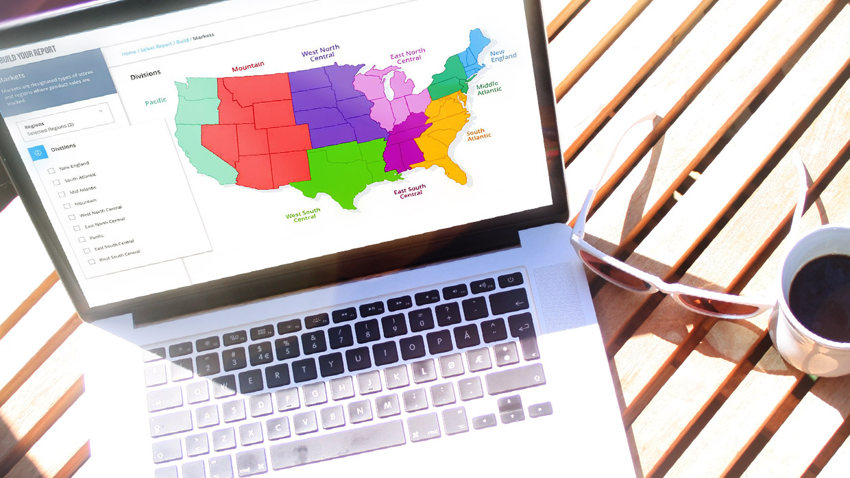 Report Building V1, web app UX design by Craig Witte, 1 of 7
