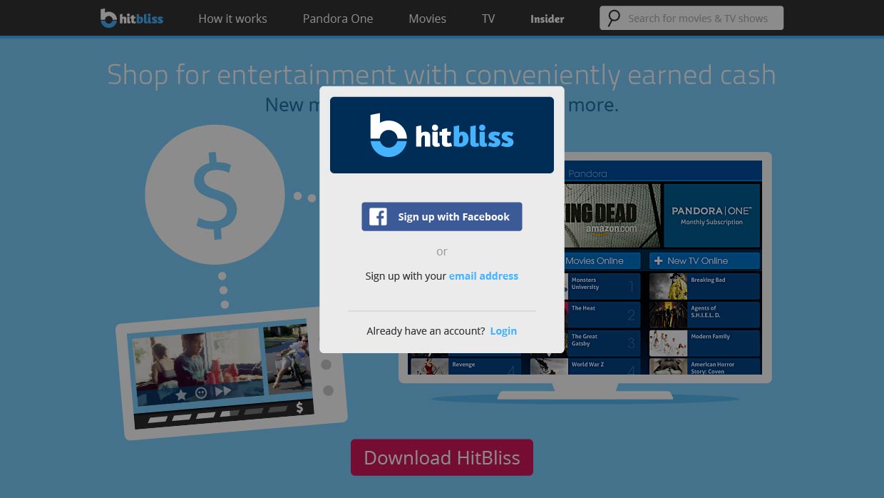 HitBliss: Inside Pages, website design by Craig Witte, 5 of 6