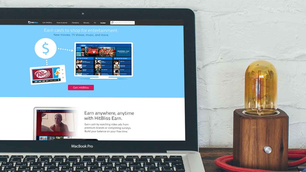 HitBliss: Home, website design by Craig Witte, 1 of 6