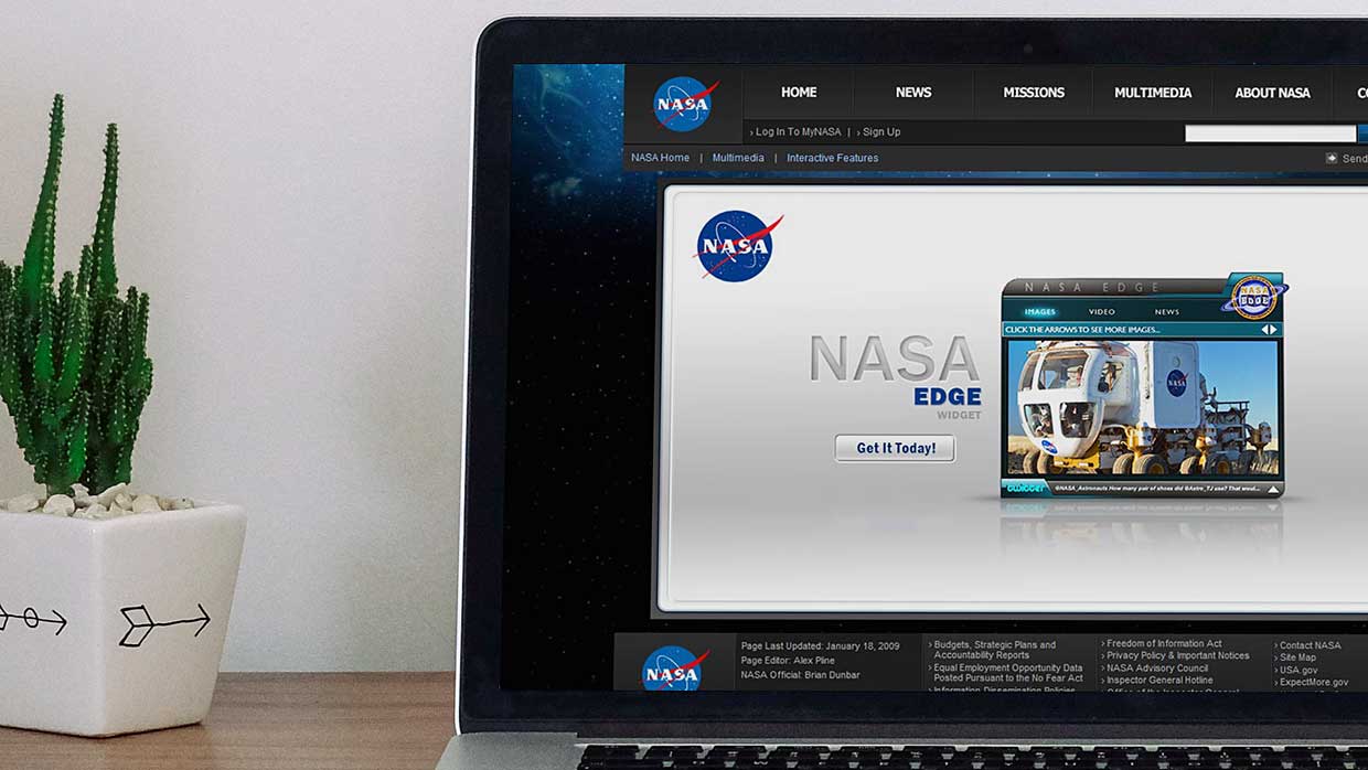 When NASA Needs Design, They Use AMA Studio, website design by Craig Witte, 1 of 6